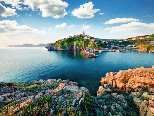 Vrbnik auf der Insel Krk in der Kvarner Bucht, Kroatien