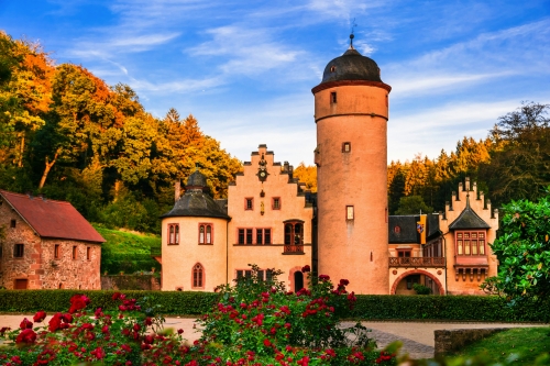 Schloss Mespelbrunn in Bayern, Deutschland