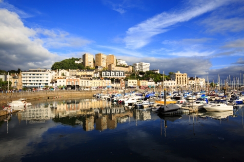 der Hafen von Torquay in South Devon, Vereinigtes Königreich