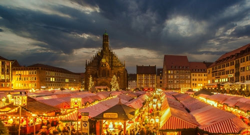 Christkindlesmarkt in Nürnberg, Deutschland