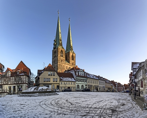 Quedlinburg nördlich des Harzes in Sachsen-Anhalt, Deutschland