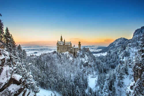 Schloss Neuschwanstein in Bayern, Deutschland