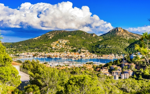 Panorama Majorca Spain Coast Place Port Andratx