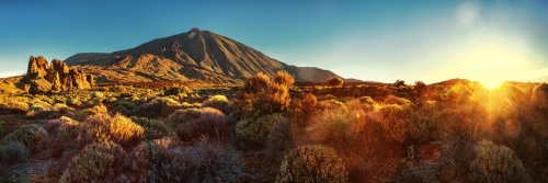 Tenerife, Teide, Roques de García, Sunrise