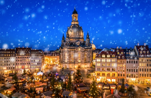 Advent auf dem Neumarkt in Dresden 