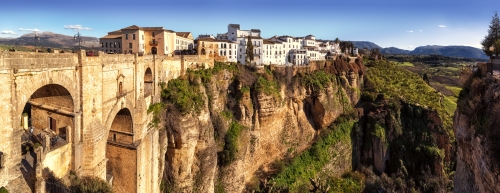 Puente Nuevo and the Cliffs of El Tajo Gorge, Ronda, Spain