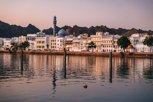 Sunrise in Muscat in Oman