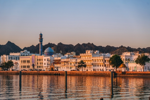 Sunrise in Muscat in Oman