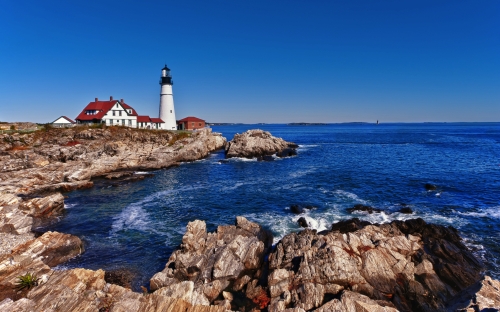 Portland Head Lighthouse in Cape Elizabeth, Maine