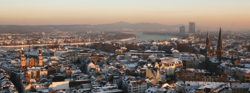 Winter Blick von Stadthaus