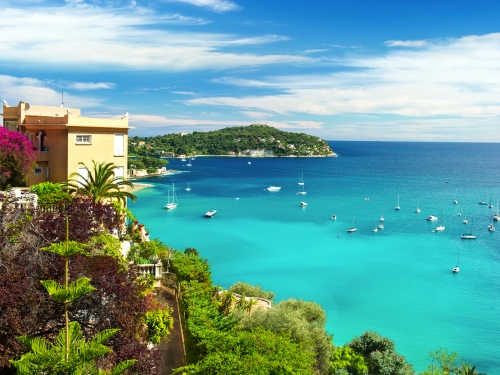 beautiful mediterranean landscape, french riviera