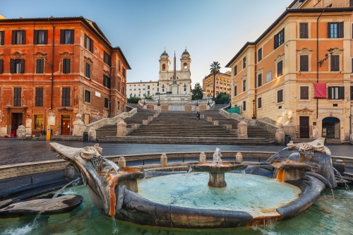 Spanish Steps at morning, Rome