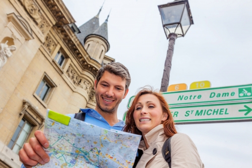 tourist couple