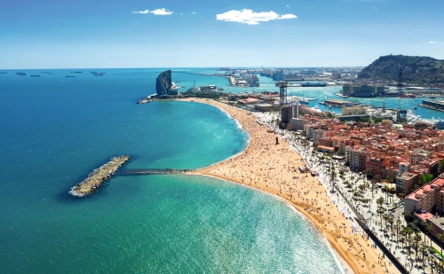 Barcelonas Strände und Hafen