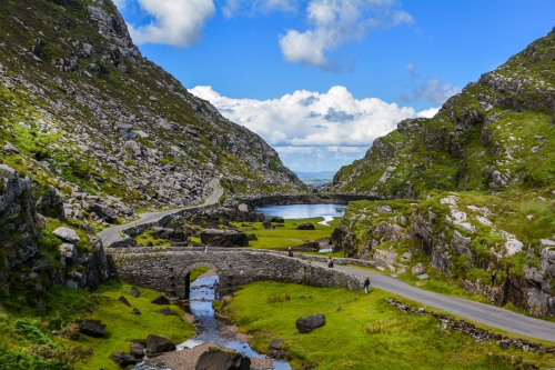 Dunloe-Schlucht in der Grafschaft Kerry, Irland