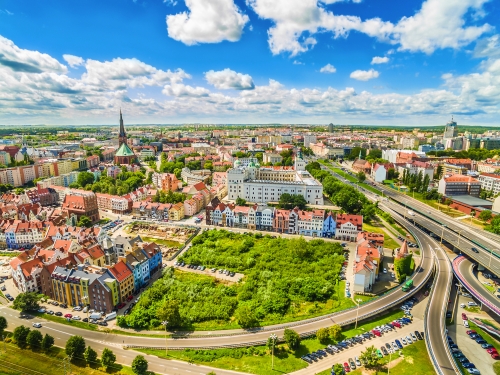 Panorama der Stadt Stettin