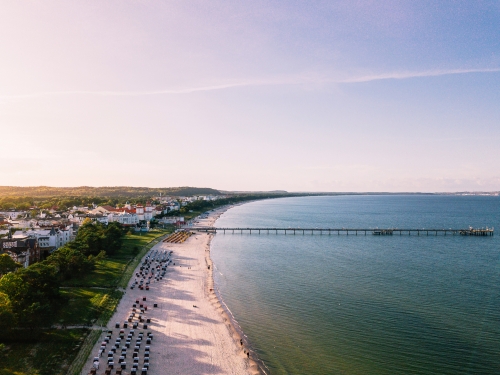 Binz auf der Insel Rügen von oben