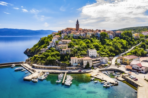 Vrbnik auf der Insel Krk in der Kvarner Bucht, Kroatien