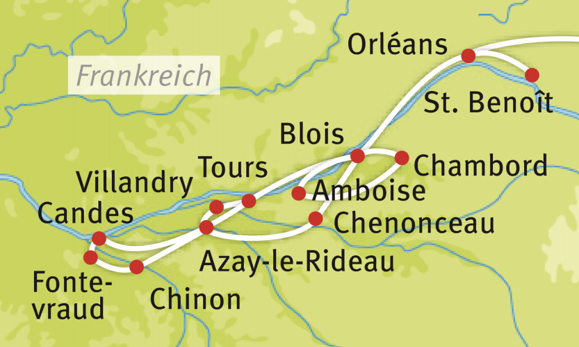 Die Schlösser der Loire im Garten Frankreichs