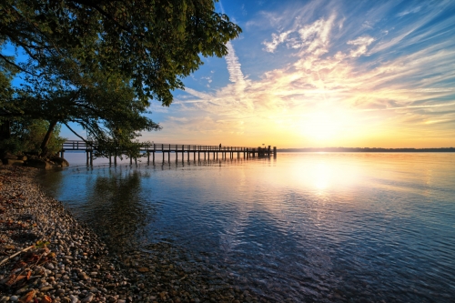 Sonnenuntergang am Starnberger See