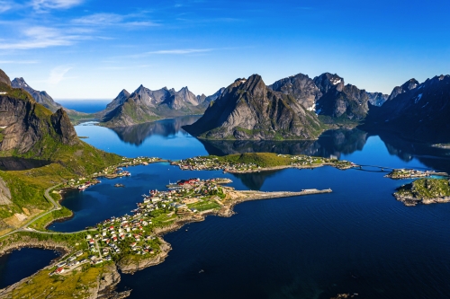 Lofoten - ein Archipel in der Grafschaft Nordland, Norwegen