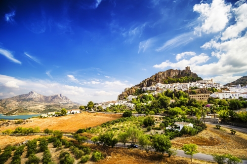 Zahara de la Sierra in Andalusien