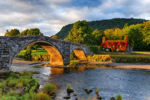 Herbst bei Llanrwst in Wales