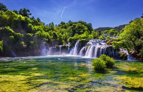 Krka-Wasserfälle in Dalmatien, Kroatien