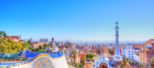 Park Güell in Barcelona, Spanien~1