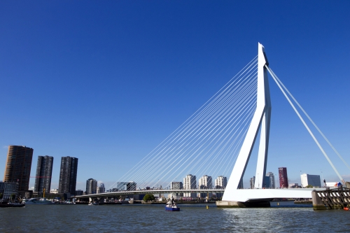 Erasmusbrücke in Rotterdam in den Niederlanden