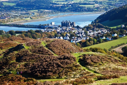 Blick vom Conwy Mountain