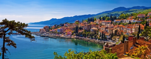 Volosko an der Kvarner Bucht, Kroatien