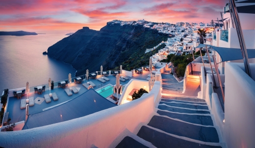 Sonnenuntergang auf Santorini