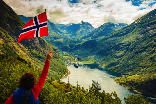 Geirangerfjord in Norwegen