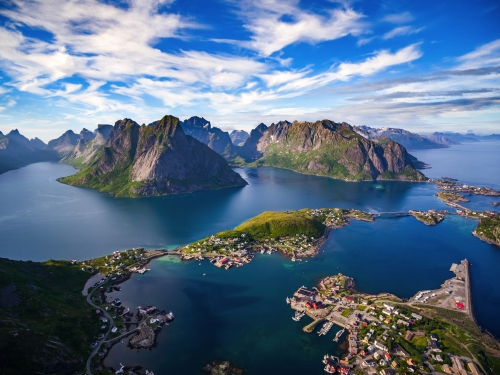 Lofoten - ein Archipel in der Grafschaft Nordland, Norwegen