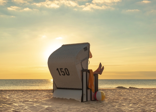 Entspannung im Strandkorb