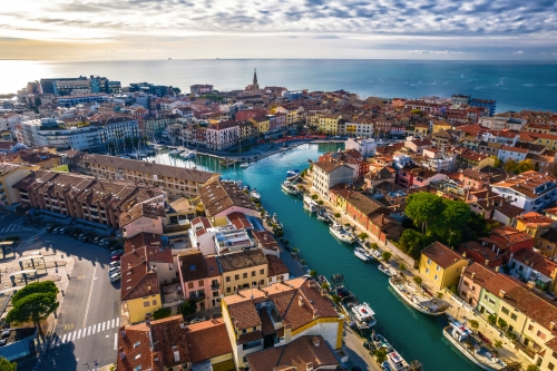 Grado an der Nordküste der Adia, Italien