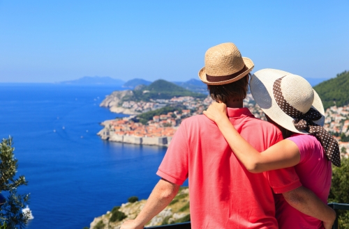 Dubrovnik an der Adriaküste in Dalmatien, Kroatien