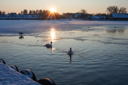 Mikolajki (dt. Nikolaiken) am Spirdingsee in den Masuren, Polen