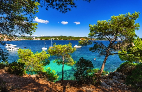 Bucht von Cala Fornells auf Mallorca, Spanien