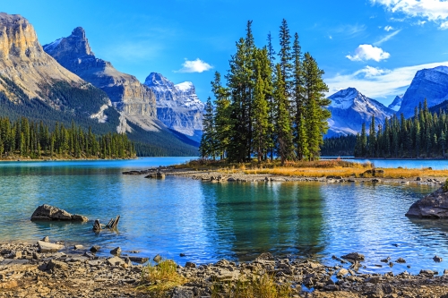 Maligne Lake im Jasper-Nationalpark