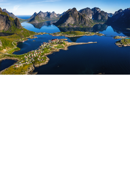 Lofoten - ein Archipel in der Grafschaft Nordland, Norwegen