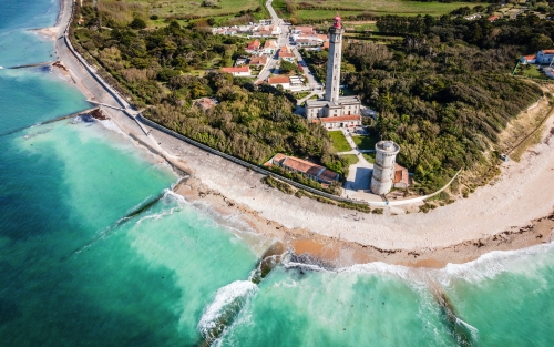 Phare des Baleines auf der atlantischen Insel Île de Ré