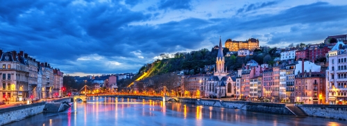 Lyon am Abend