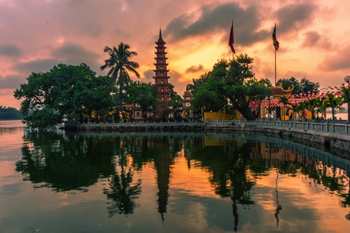 Tran Quoc Pagode in Hanoi, Vietnam