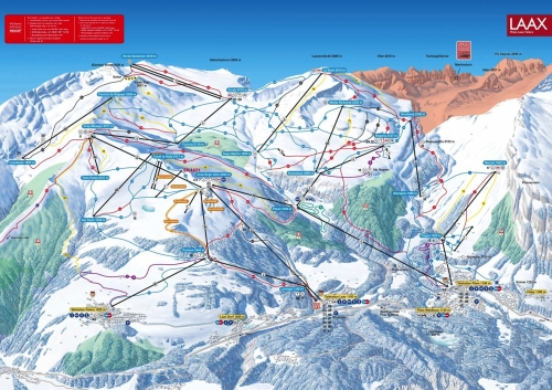 Laax Pistenplan