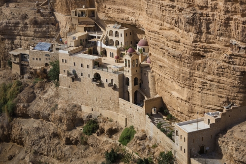 © Inna - stock.adobe.com Kloster von Saint George in der Schlucht Wadi Qelt