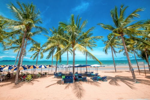 Jomtien Beach nahe Pattaya, Thailand