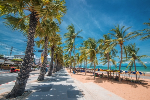 Jomtien Beach nahe Pattaya, Thailand