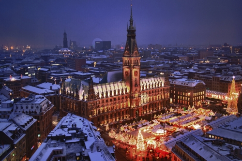 weihnachtliches Hamburg, Deutschland